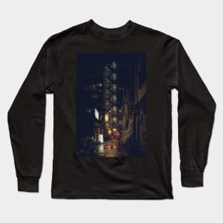 Vintage Tokyo Film noir vibe retro Long Sleeve T-Shirt